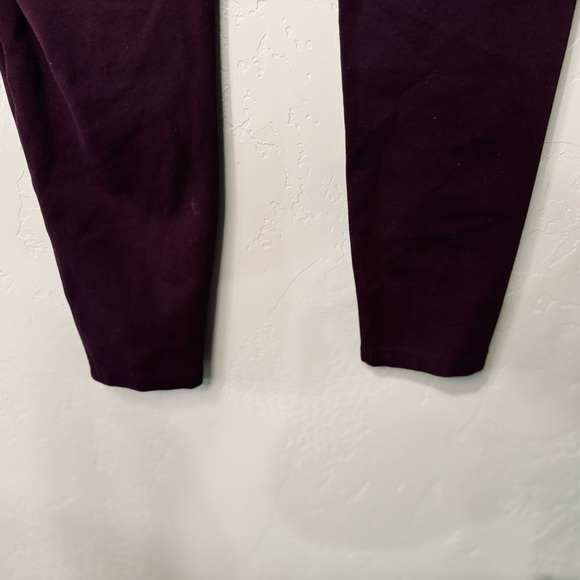 Liverpool Jeans Chloe Pull-On Knit Ankle Skinny Pant in Aubergine SZ 14/32 - Picture 6 of 16